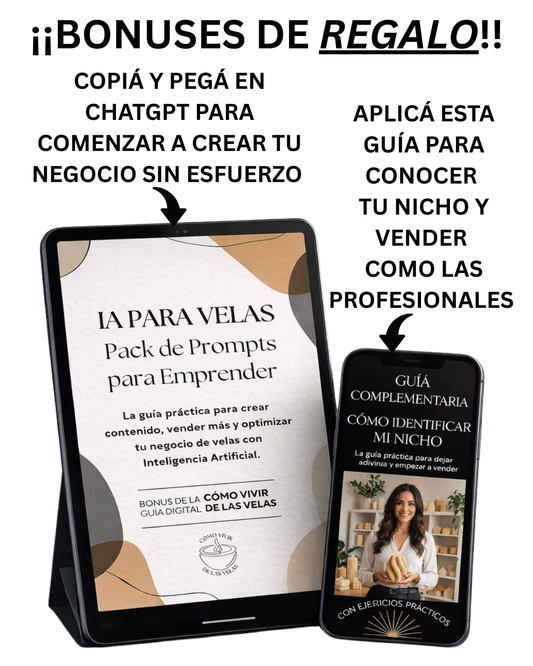 Guía Experta para Vivir de las Velas + BONUS DE REGALOS!!