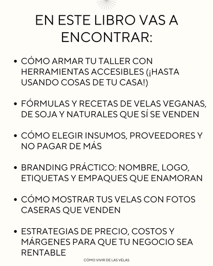 Guía para vivir de las velas